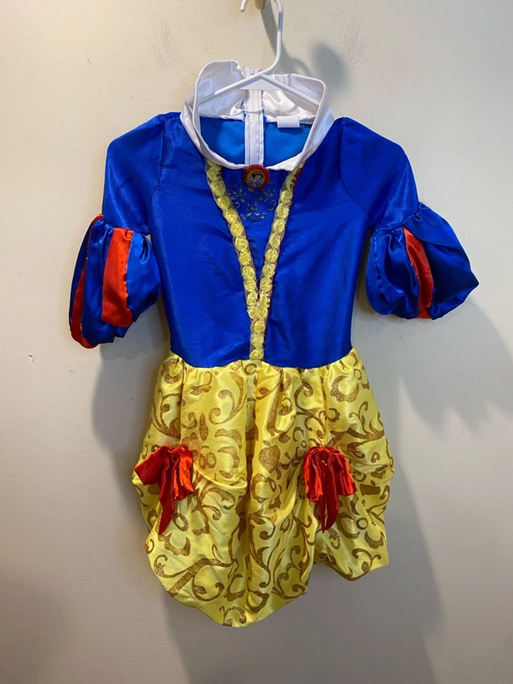 Disney Blue, Yellow & Red Snow White Princess Dress-Up Costume Fits 8-10